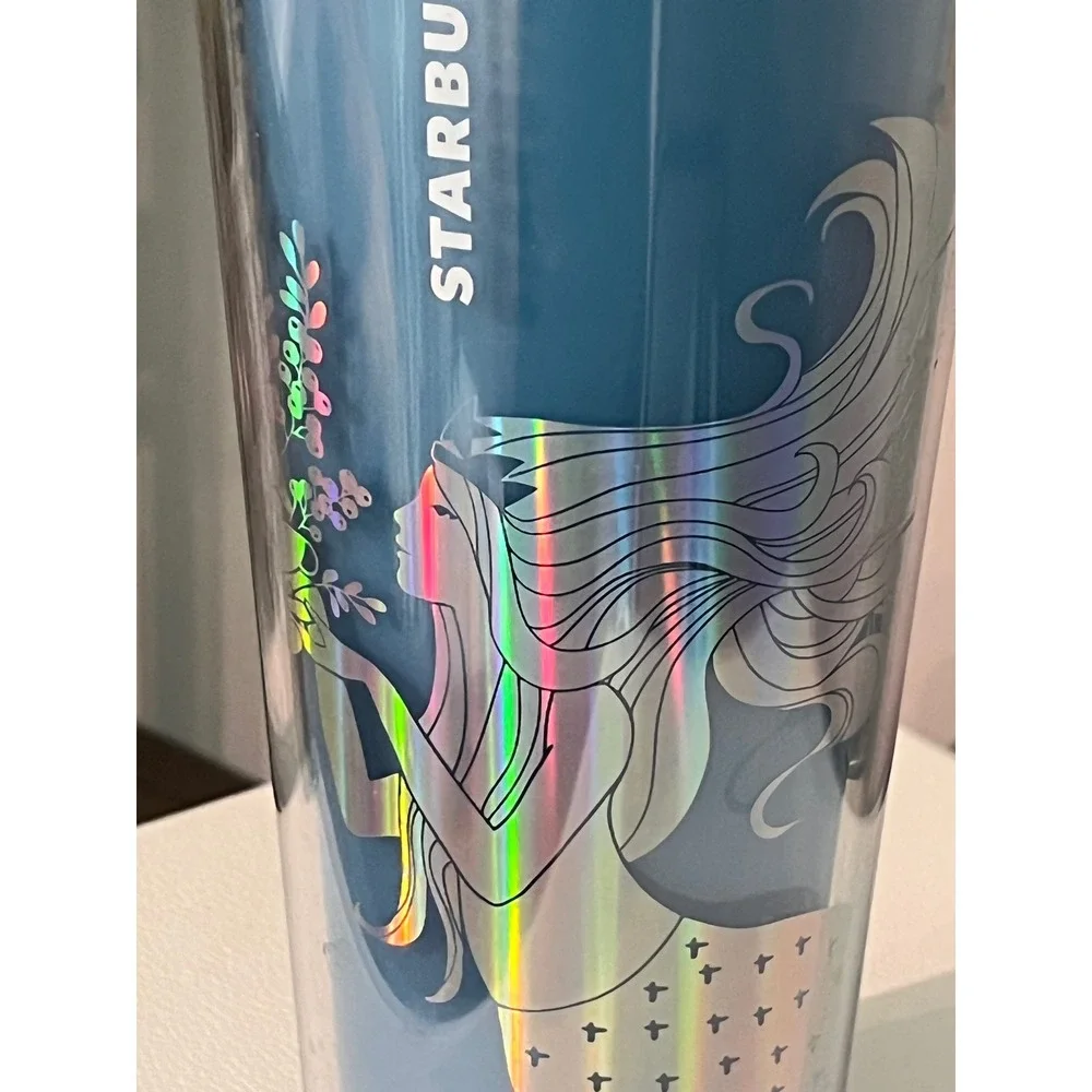 Starbucks 2021 Holiday Collection Mermaid Color Changing Venti Tumbler 24‎ oz
